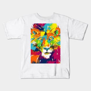 a lion's den brush Kids T-Shirt